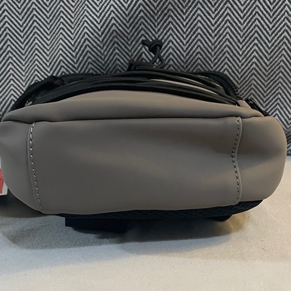 NWT DUCHAMP Versatile Unisex Rubberized Utility Sling Bag - Color: Taupe/Gray - Picture 9 of 14